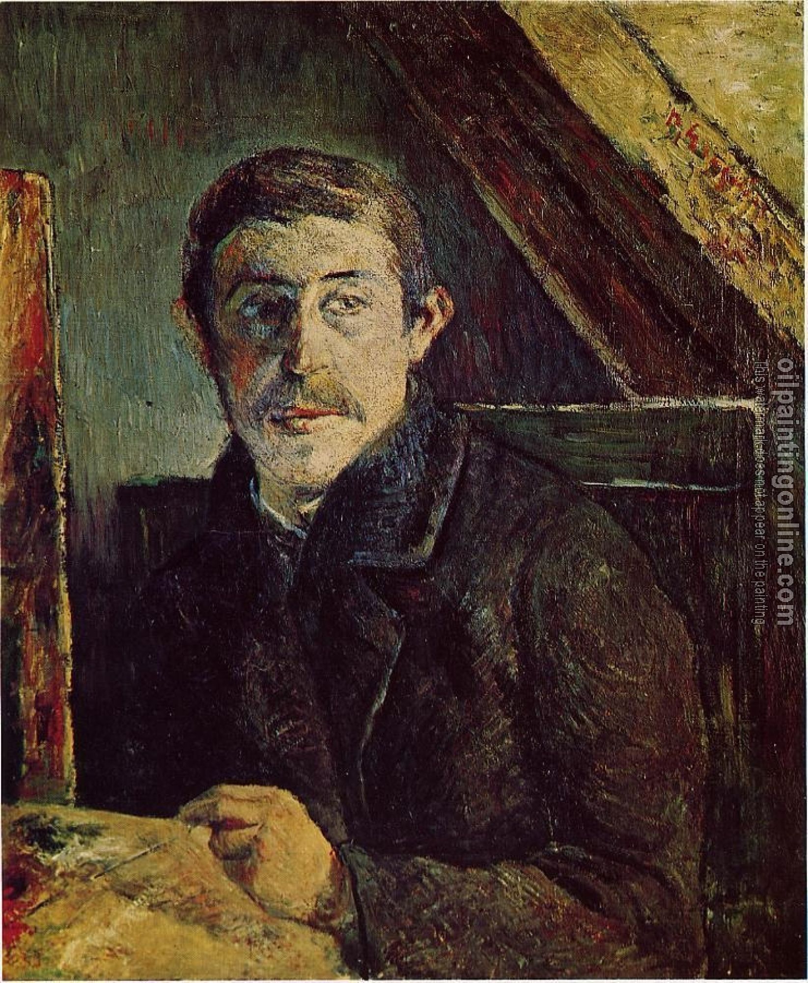Gauguin, Paul - Gauguin at His Easel